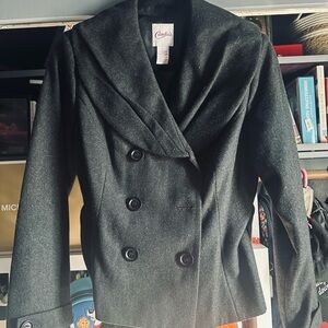 Candie's Women's Black Peacoat